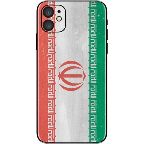 Iran Flag Distressed iPhone 11 Skin